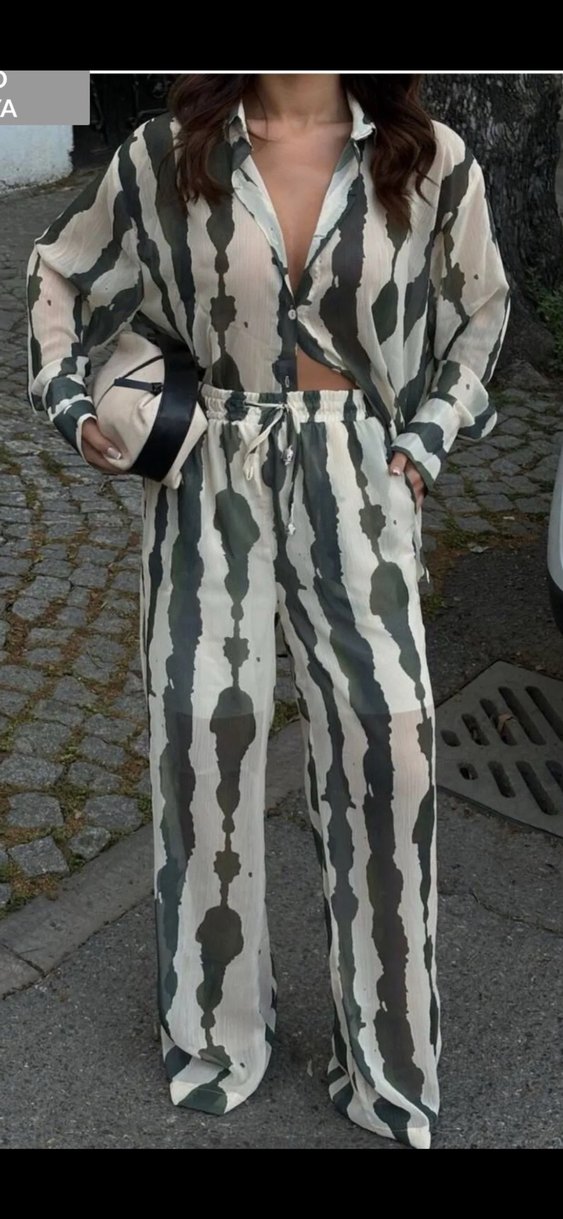 Zebra Desenli Salaş Takım - Görsel 2