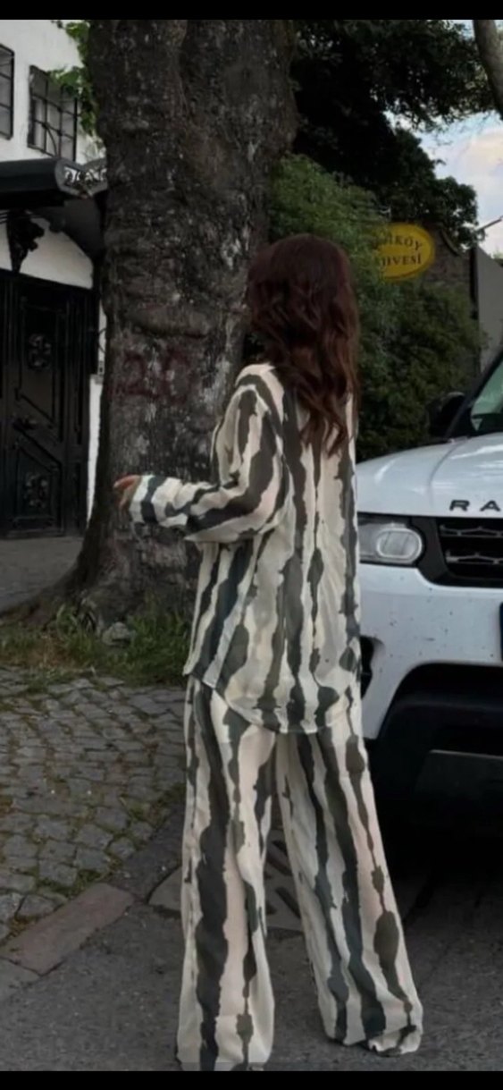 Zebra Desenli Salaş Takım - Görsel 3