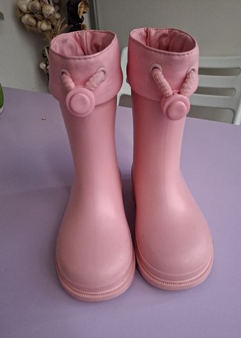 Pembe Kız Çocuk Lastik Çizme