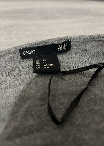 H&M Gri Kadın Uzun Kollu Salaş Hırka