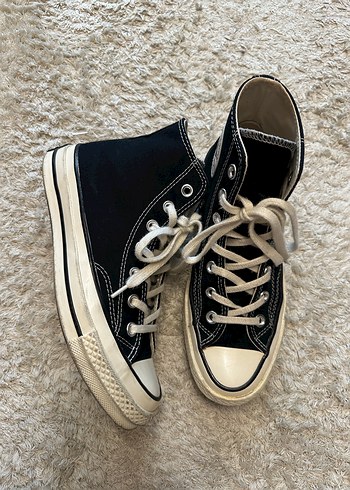 Converse Kadın Siyah Bağcıklı Spor Ayakkabı - Görsel 2