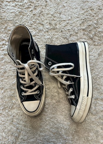 Converse Kadın Siyah Bağcıklı Spor Ayakkabı - Görsel 5