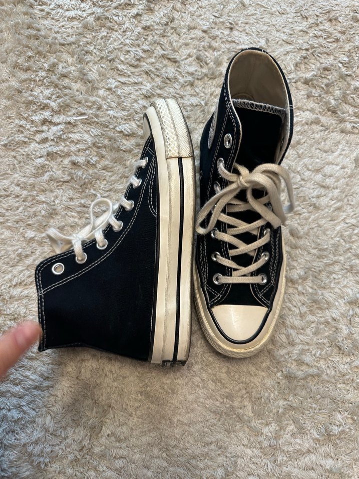 Converse Kadın Siyah Bağcıklı Spor Ayakkabı - Görsel 4