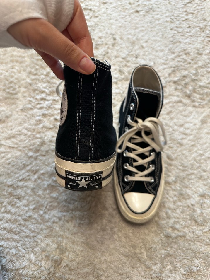 Converse Kadın Siyah Bağcıklı Spor Ayakkabı - Görsel 3