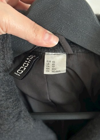 H&M Gri Midi Kadın Blazer Ceket - Görsel 6