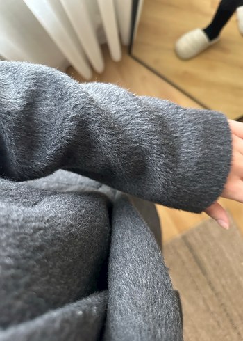 H&M Gri Midi Kadın Blazer Ceket - Görsel 5