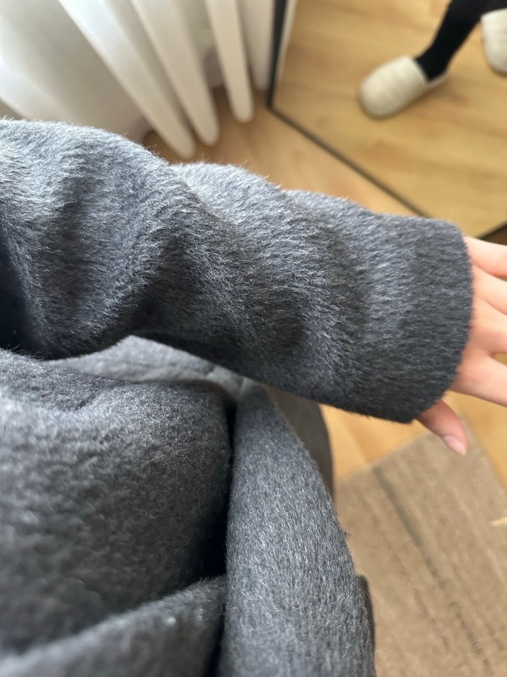 H&M Gri Midi Kadın Blazer Ceket - Görsel 5