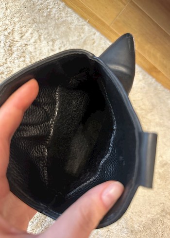 Siyah Deri Stiletto Topuklu Kadın Bot - Görsel 7