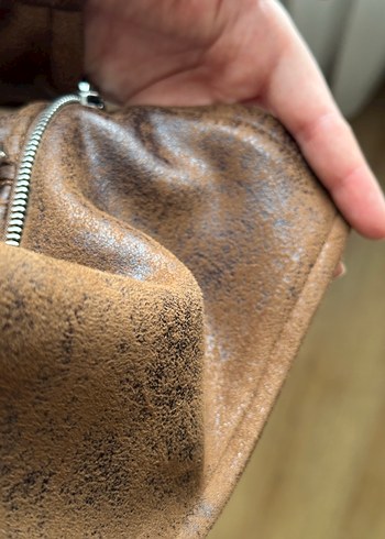 Zara Kahverengi Nubuk Kadın Ceket - Görsel 5