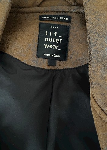 Zara Kahverengi Nubuk Kadın Ceket - Görsel 2