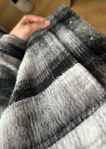 Gri Desenli Kadın Ceket - Görsel 3