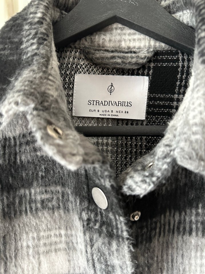 Gri Desenli Kadın Ceket - Görsel 5