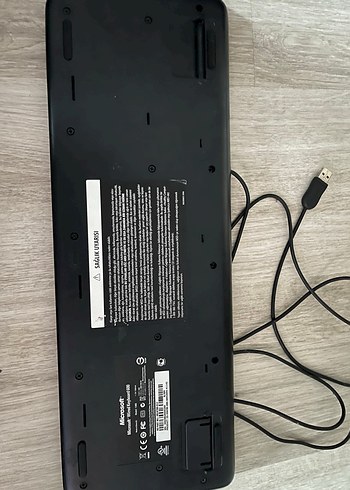 Microsoft orijinal kablolu siyah klavye - Görsel 2