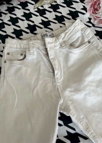 Krem mom jean - Görsel 4