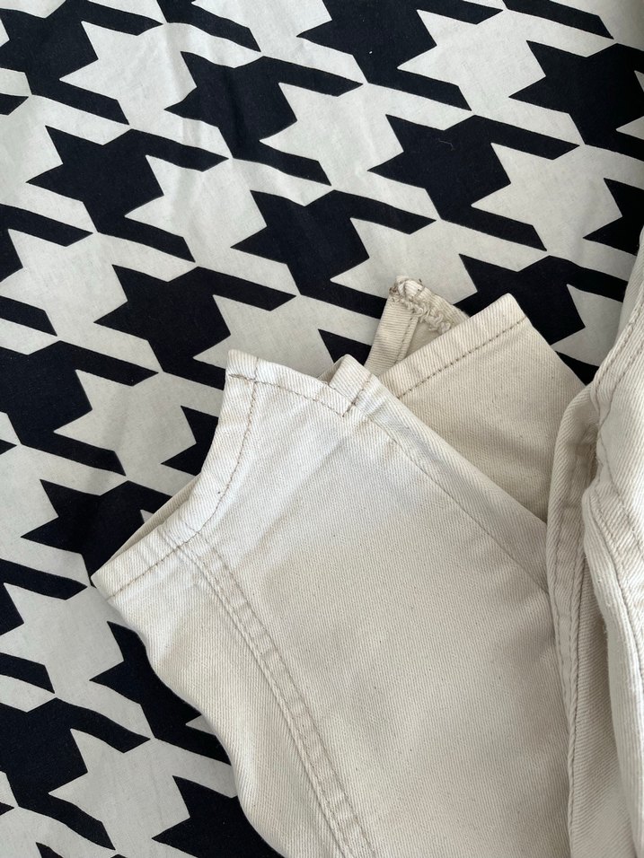 Krem mom jean - Görsel 3