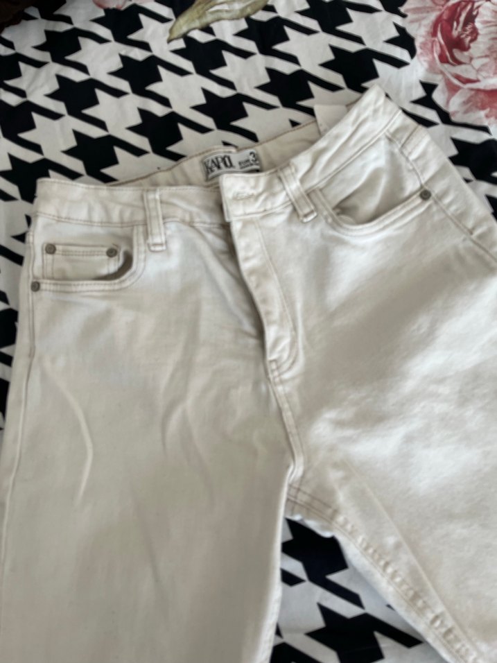 Krem mom jean - Görsel 4