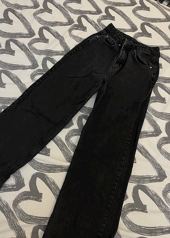 Siyah Kadın Denim Pantolon - Görsel 3