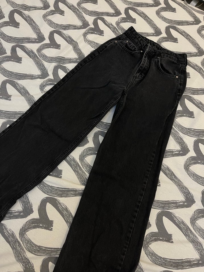 Siyah Kadın Denim Pantolon - Görsel 3