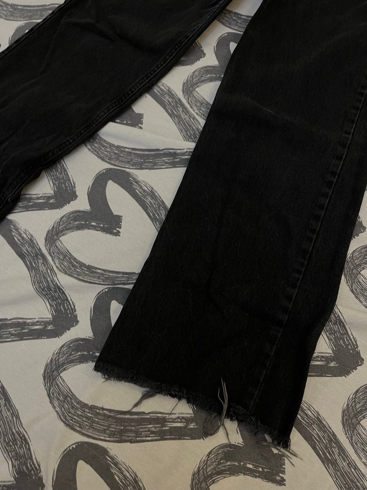 Siyah Kadın Denim Pantolon - Görsel 2