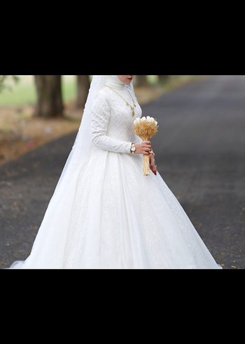 Bordo Uzun Kollu Dökümlü Kadın Kına Elbisesi - Görsel 2