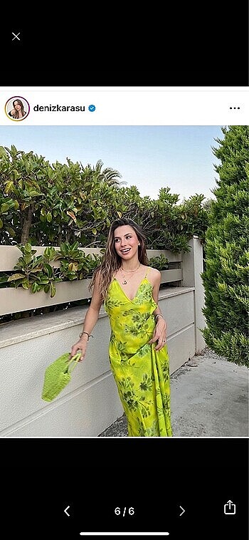 Zara sırt dekolteli elbise