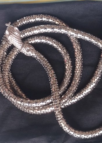 Yılan Desenli Zincir Detaylı Kadın El Zinciri - Görsel 2