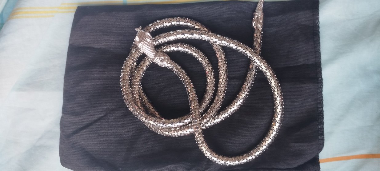 Yılan Desenli Zincir Detaylı Kadın El Zinciri - Görsel 2