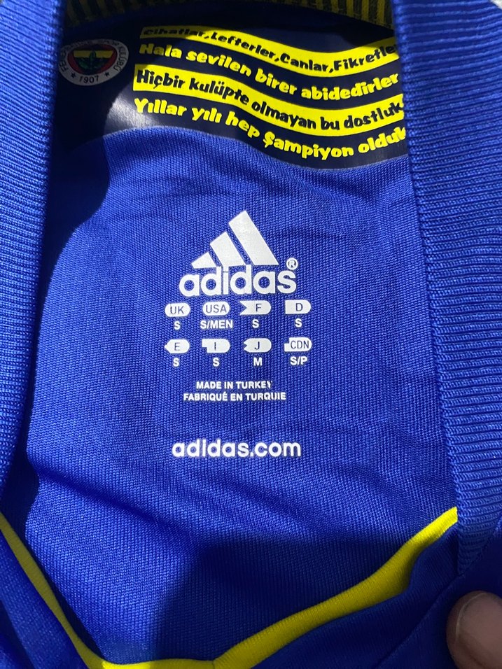 Erkek Mavi Kısa Kollu Fenerbahçe Forma - Görsel 3