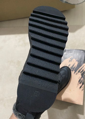 Siyah Platform Topuklu Kadın Botları - Görsel 6