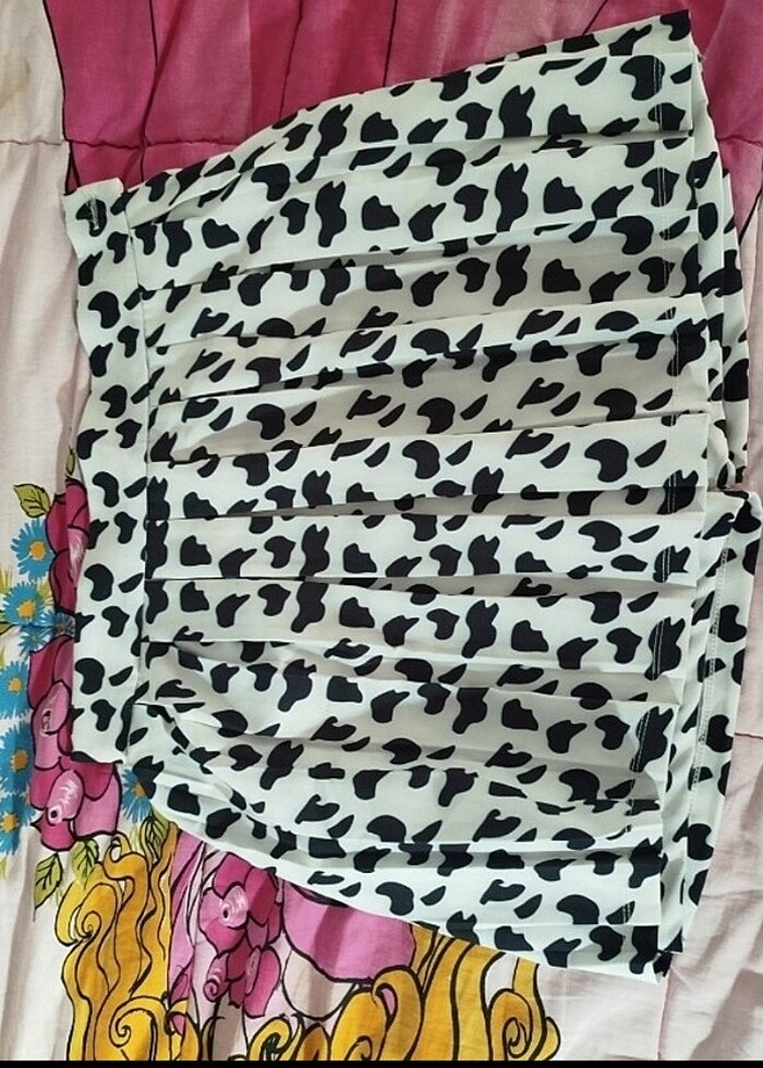 inek desenli şort etek - Görsel 3