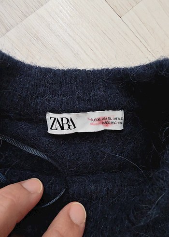 xl Beden lacivert Renk zara yünlü kazak