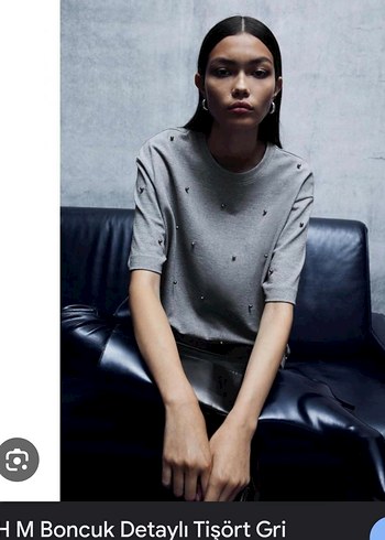 H&M H&M boncuklu tişört