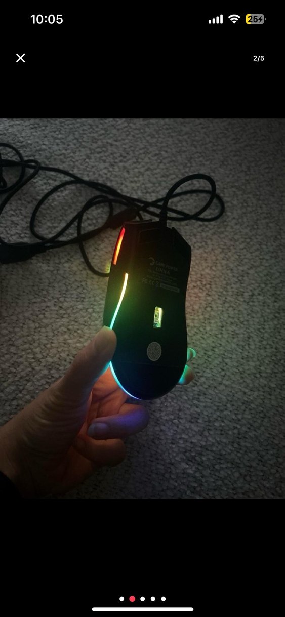 RGB Işıklı Kablolu Çok Renkli Mouse - Görsel 5