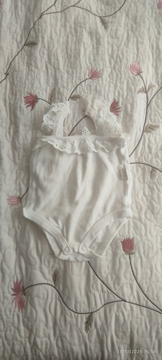 Beyaz Uzun Kollu Örgü Bebek Body 2 adet fıyatı - Görsel 2