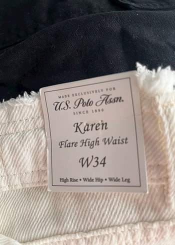 Beyaz Kadın Midi Boy Pamuklu Jean - Görsel 4