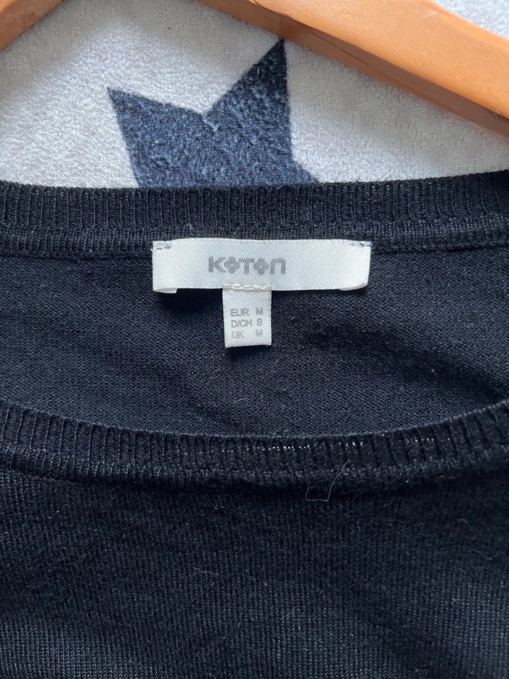 Taş Detaylı Siyah Triko Kadın Kazak - Görsel 4