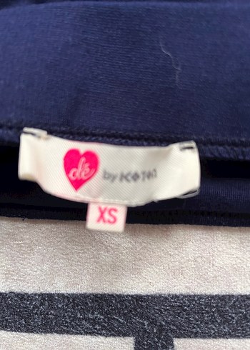 Lacivert Drapeli Midi Kalem Etek - Görsel 3