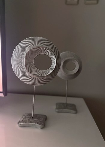 Gri Modern Dekoratif Figürin Seti