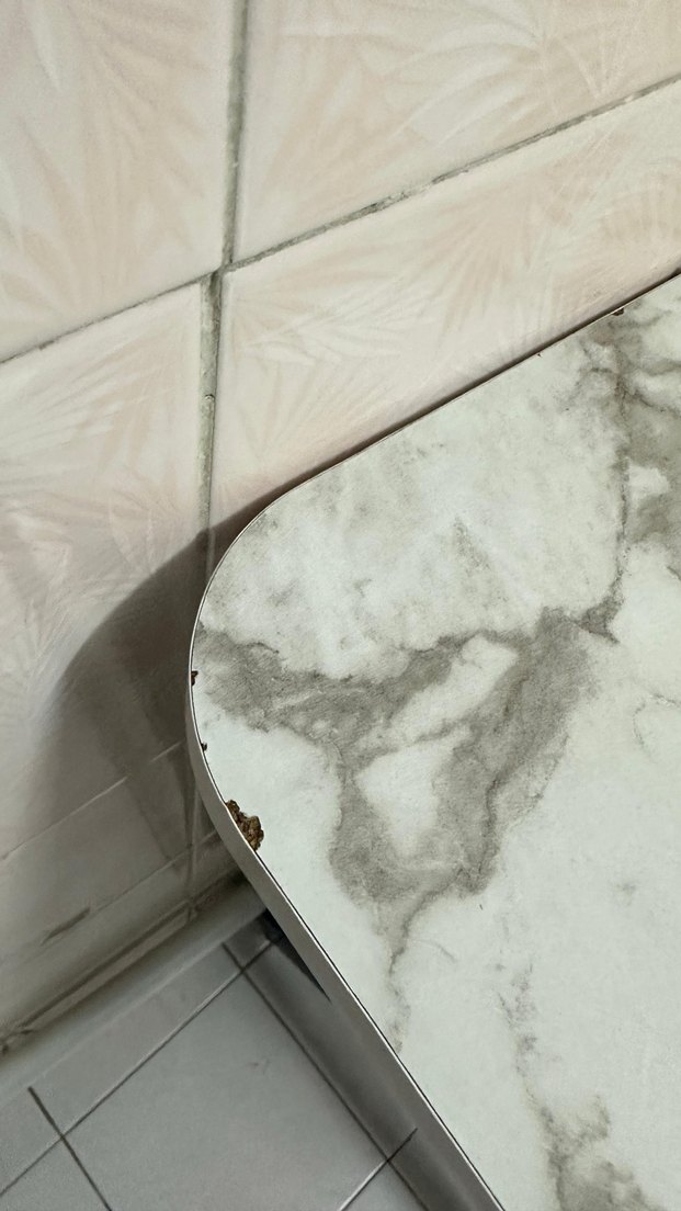 Gri Desenli Beyaz Modern Masa takımı - Görsel 2