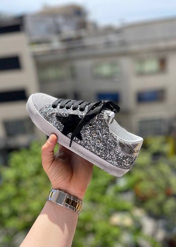Golden Goose Deluxe Golden Goose Deluxe Kadın Gri Platform Topuklu Spor Ayakkabı