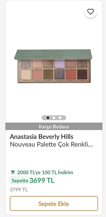 Anastasia Beverly Hills ANASTASIA NOUVEAU PALETTE