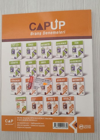 Matematik 12x40 AYT Deneme Kitabı CAPUP