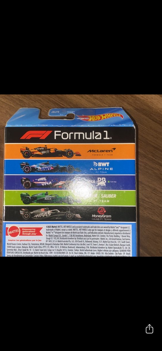 Siyah Formula 1 Hot Wheels Oyuncak Arabalar Seti - Görsel 2