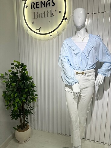 Massimo Dutti Poplin kumaş gömlek
