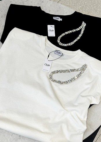 Beymen Club Beyaz Mini Payetli İşlemeli Kadın Bluz