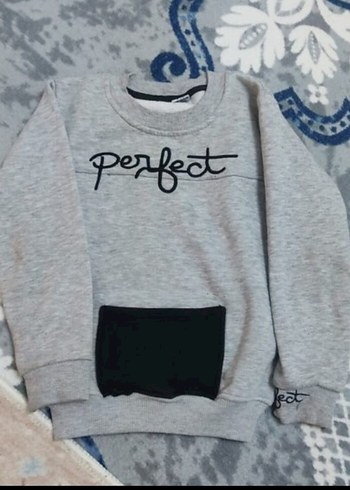 Gri Erkek Çocuk Oversize Sweatshirt