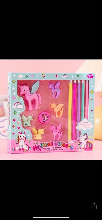 Smiggle unicorn kalem seti
