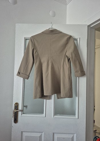 46 Beden Kadın Keten Blazer Ceket