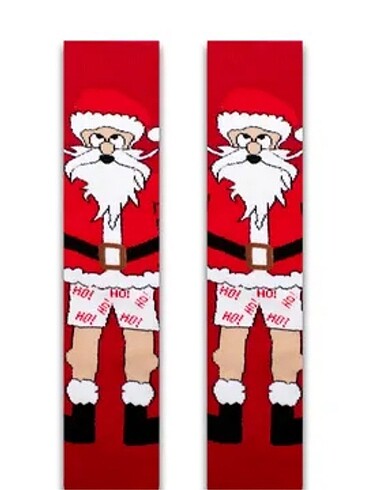 Yılbaşı Noel baba ho ho ho çorap