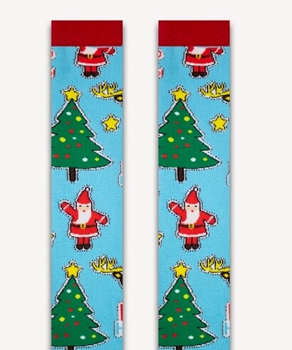 Xmas yılbaşı Noel babalı çorap